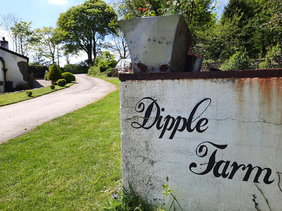 Dipple Farm Logo on the Milk Block outside the Farm
